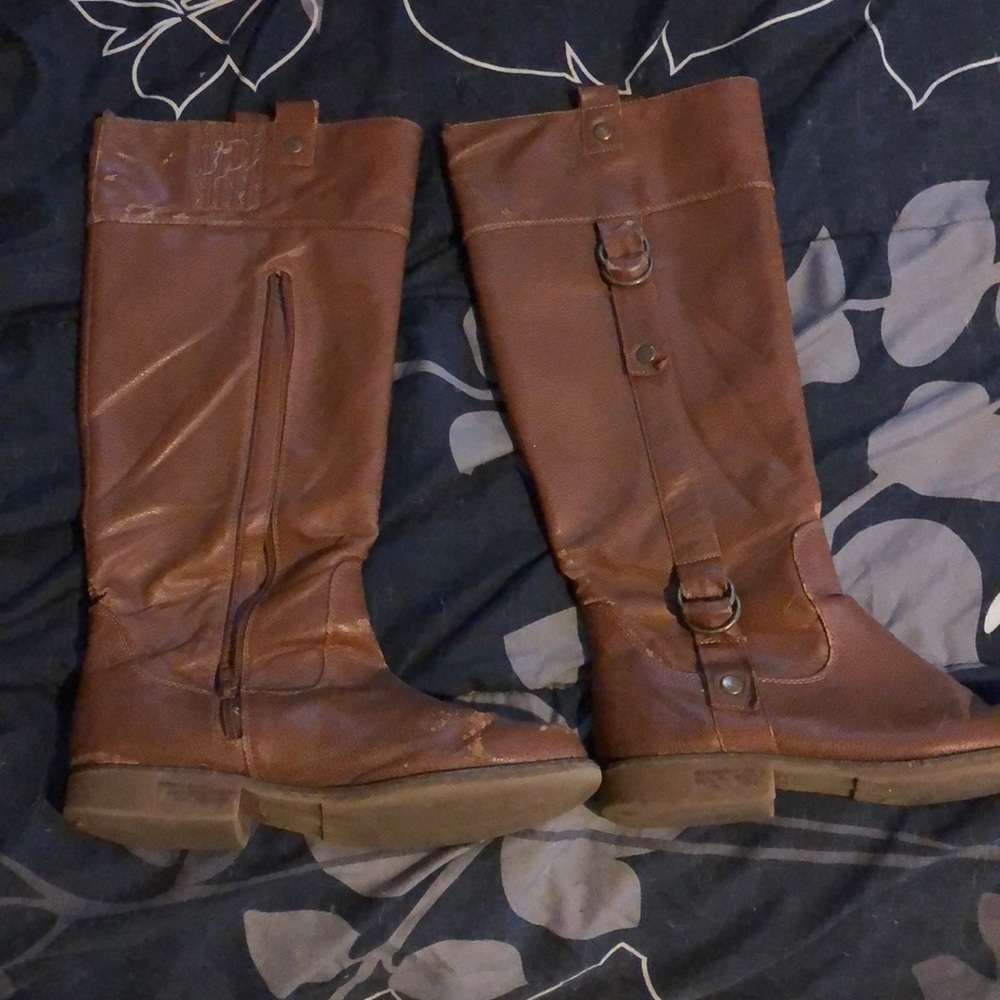 Tall brown boots